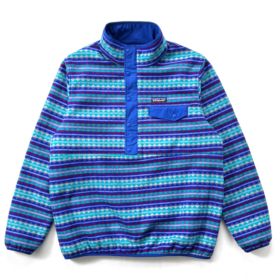 2010s Patagonia Womens Reversible Synchilla Snap-T Glissade, Diamonds (L)