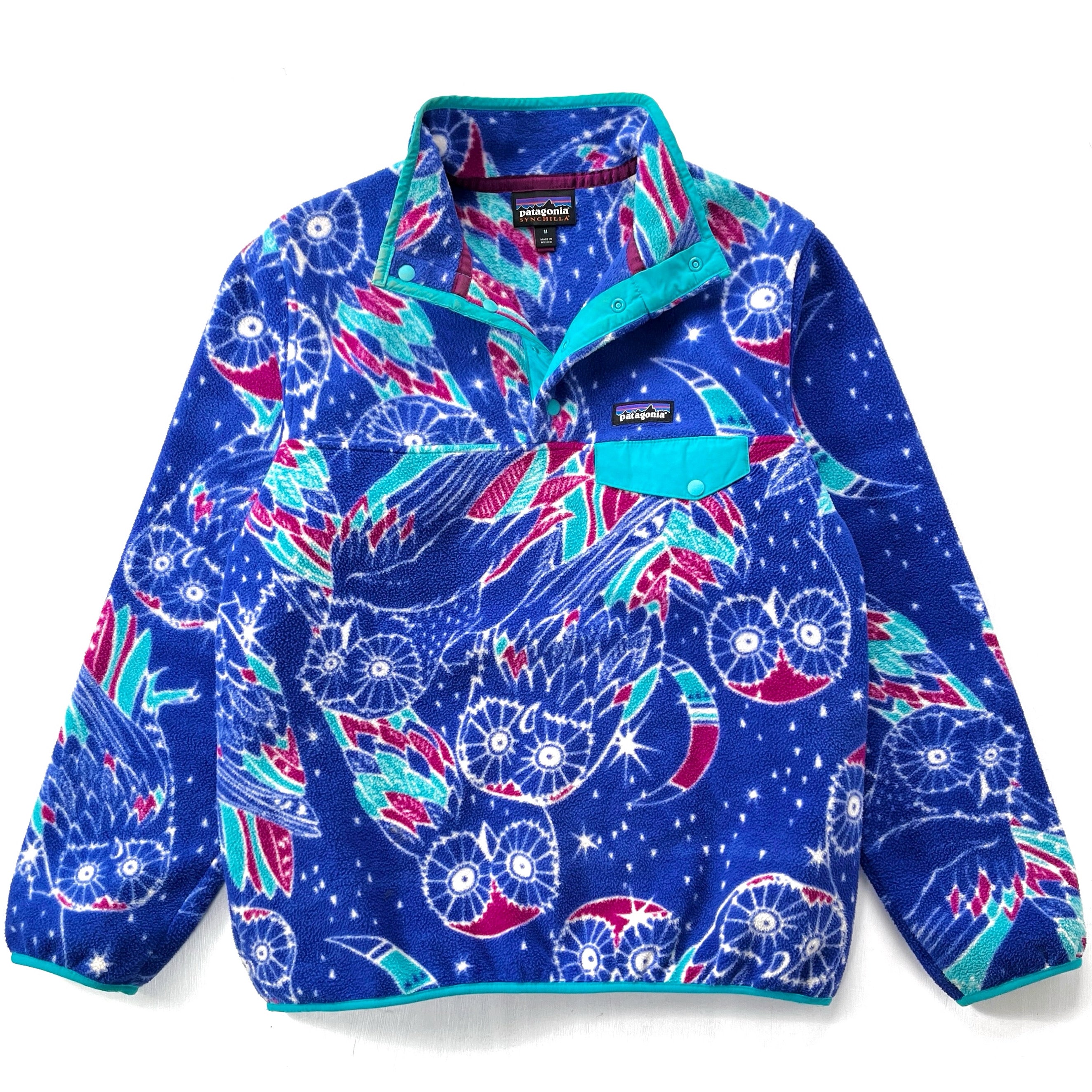 PATAGONIA SYNCHILLA WILD DESSERT SNAP FLEECE SWEATSHIRT WOMENS XS newest