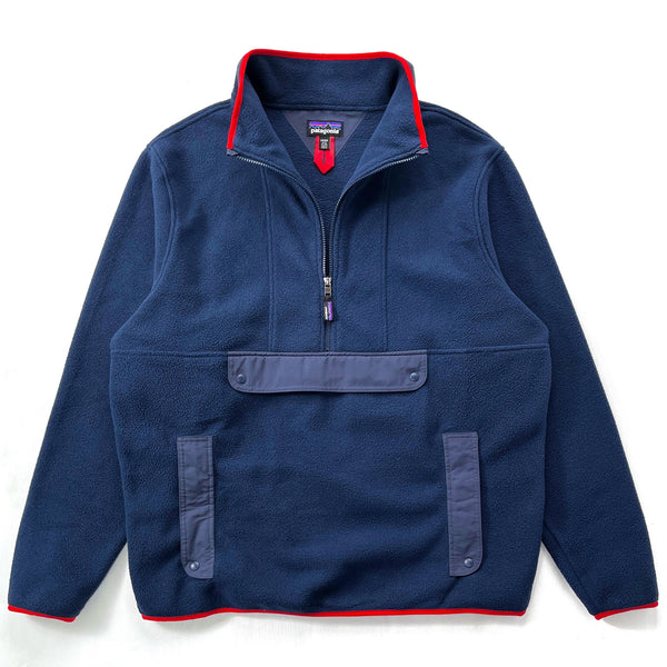 2021 Patagonia Synchilla Fleece Anorak, New Navy & Smolder Blue (XL)