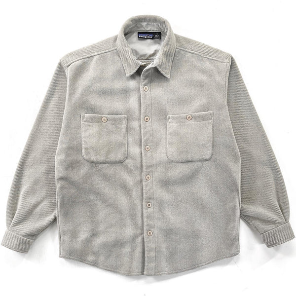 1996 Patagonia Cord Shearling Fleece Overshirt, Driftwood (L/XL)
