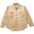 1970s Patagonia First Generation Cotton Canvas Shirt, Faded Brown (L)