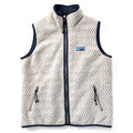 2018 Patagonia Womens Woolie Fleece Reversible Vest, Oatmeal (L)