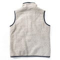 2018 Patagonia Womens Woolie Fleece Reversible Vest, Oatmeal (L)