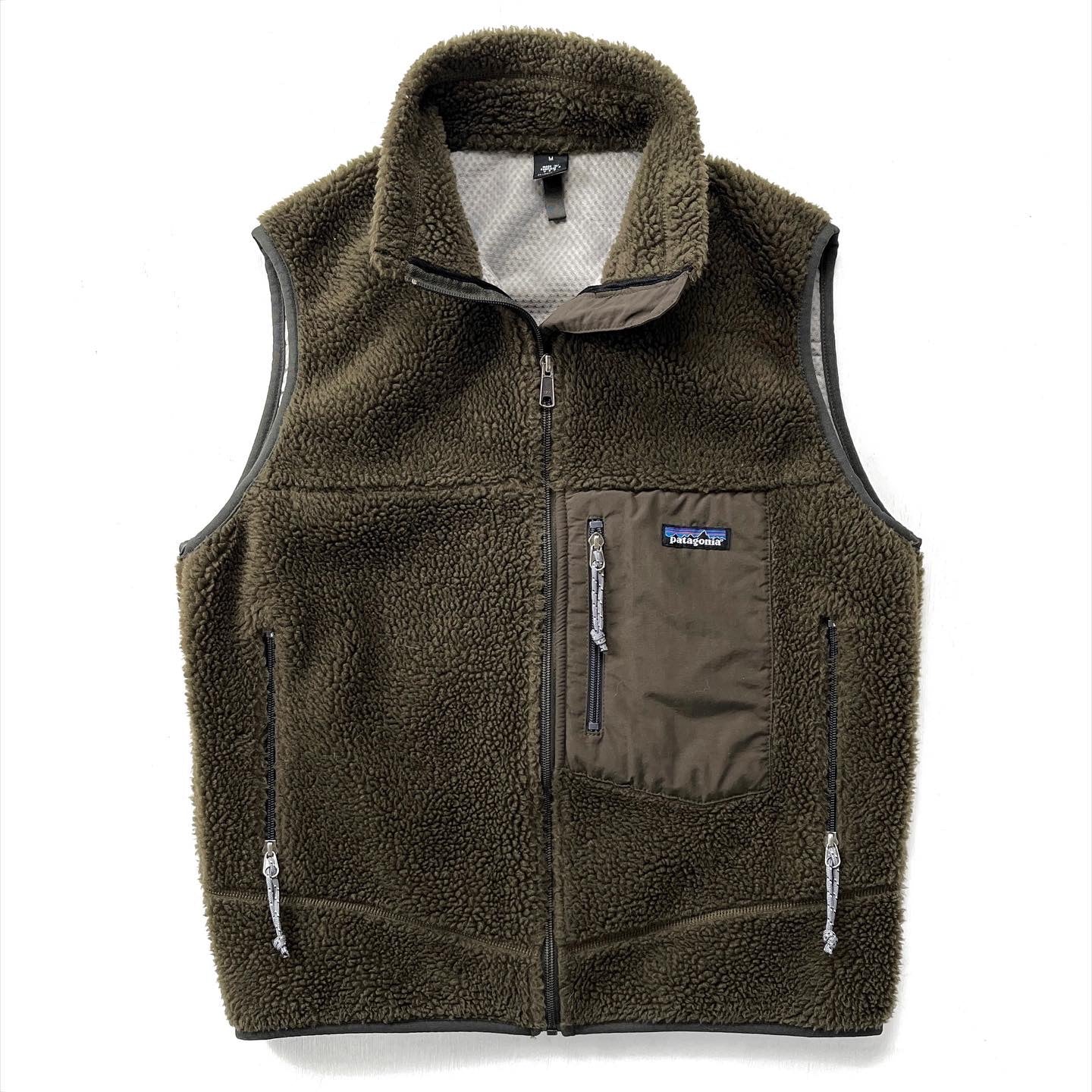 2001 Patagonia Made In The U.S.A. Retro-X Vest, Brown Olive (M)