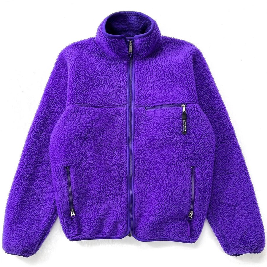 1991 Patagonia Made In The U.S.A. Retro Pile Cardigan, Purple (S)