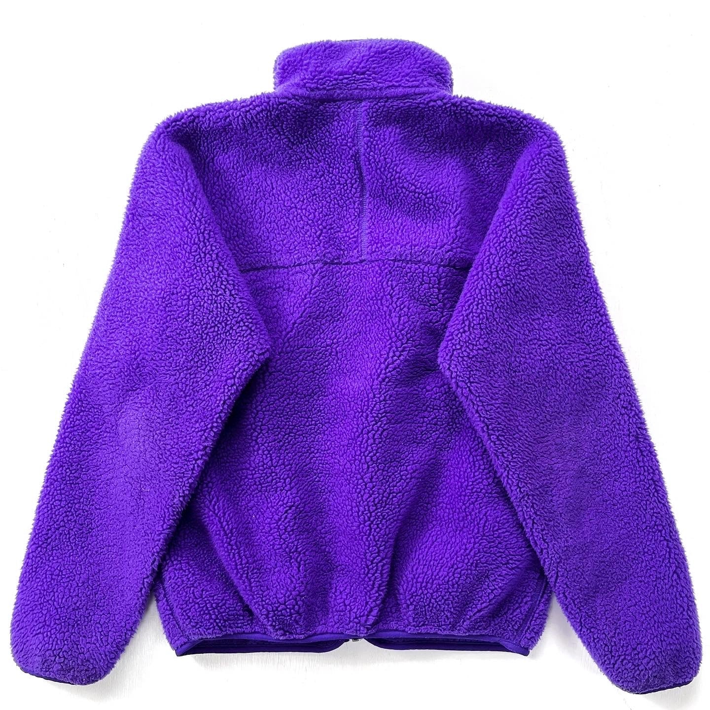 1991 Patagonia Made In The U.S.A. Retro Pile Cardigan, Purple (S)