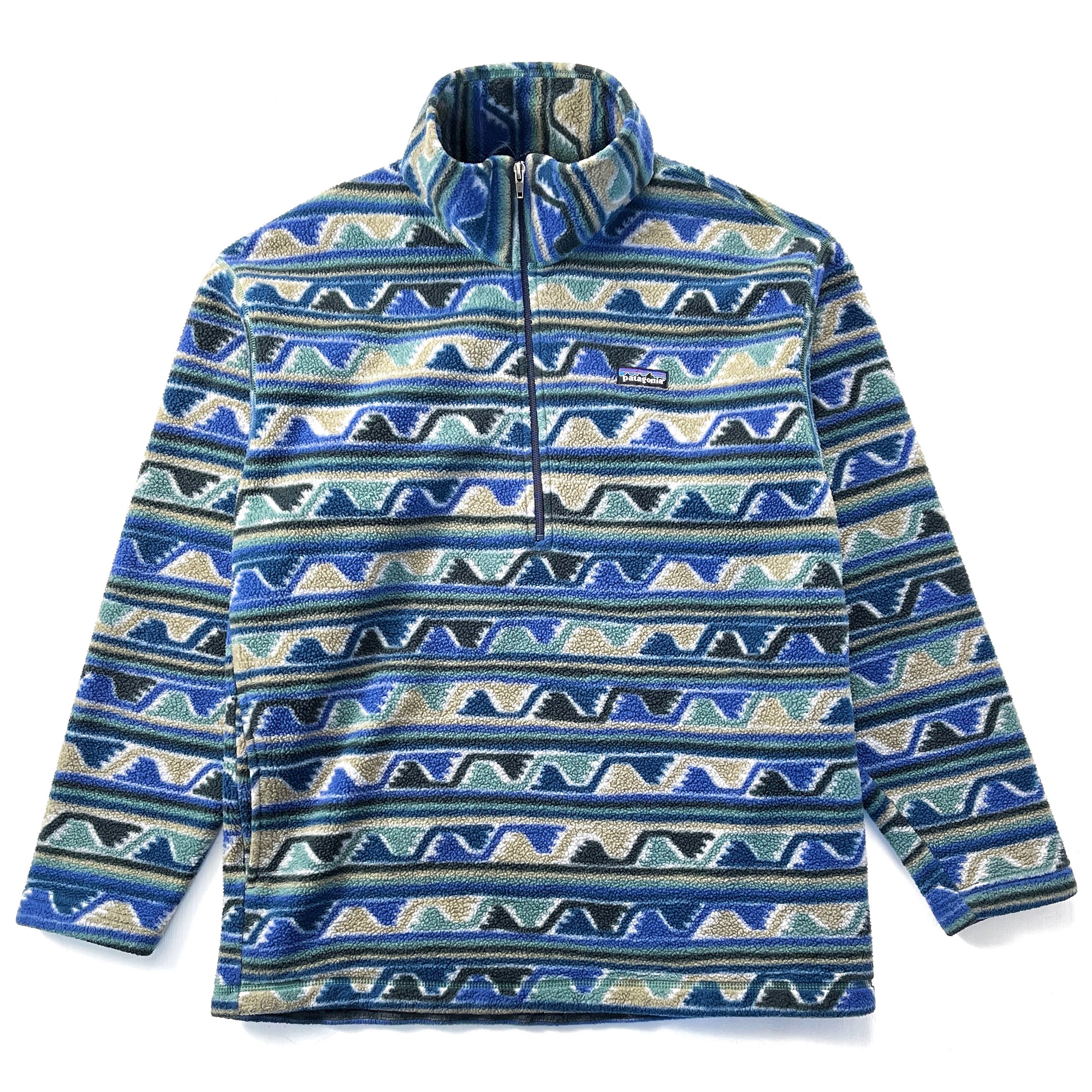 1999 Patagonia Printed Half-Zip Synchilla Sweater, Delta (M/L)