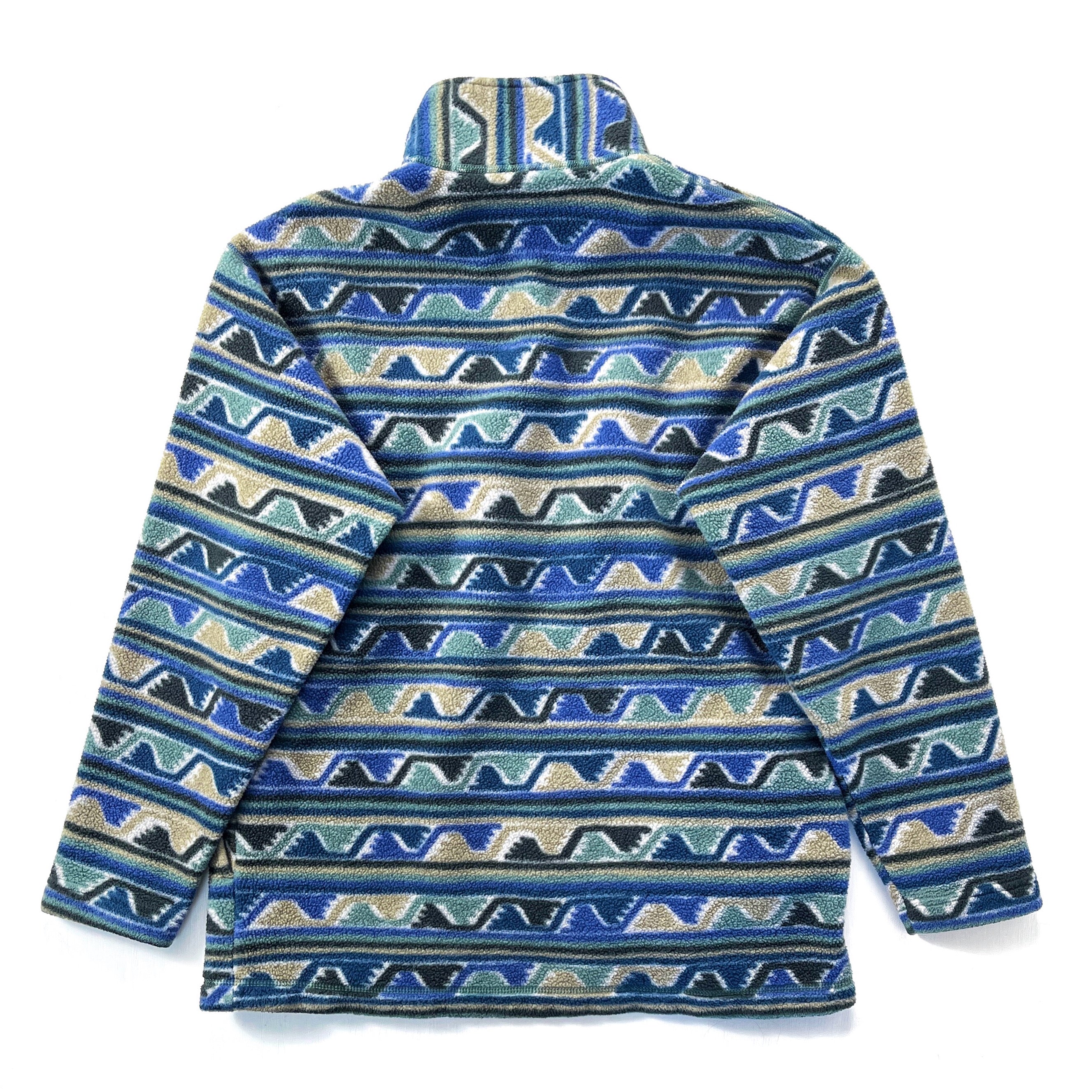 1999 Patagonia Printed Half-Zip Synchilla Sweater, Delta (M/L)