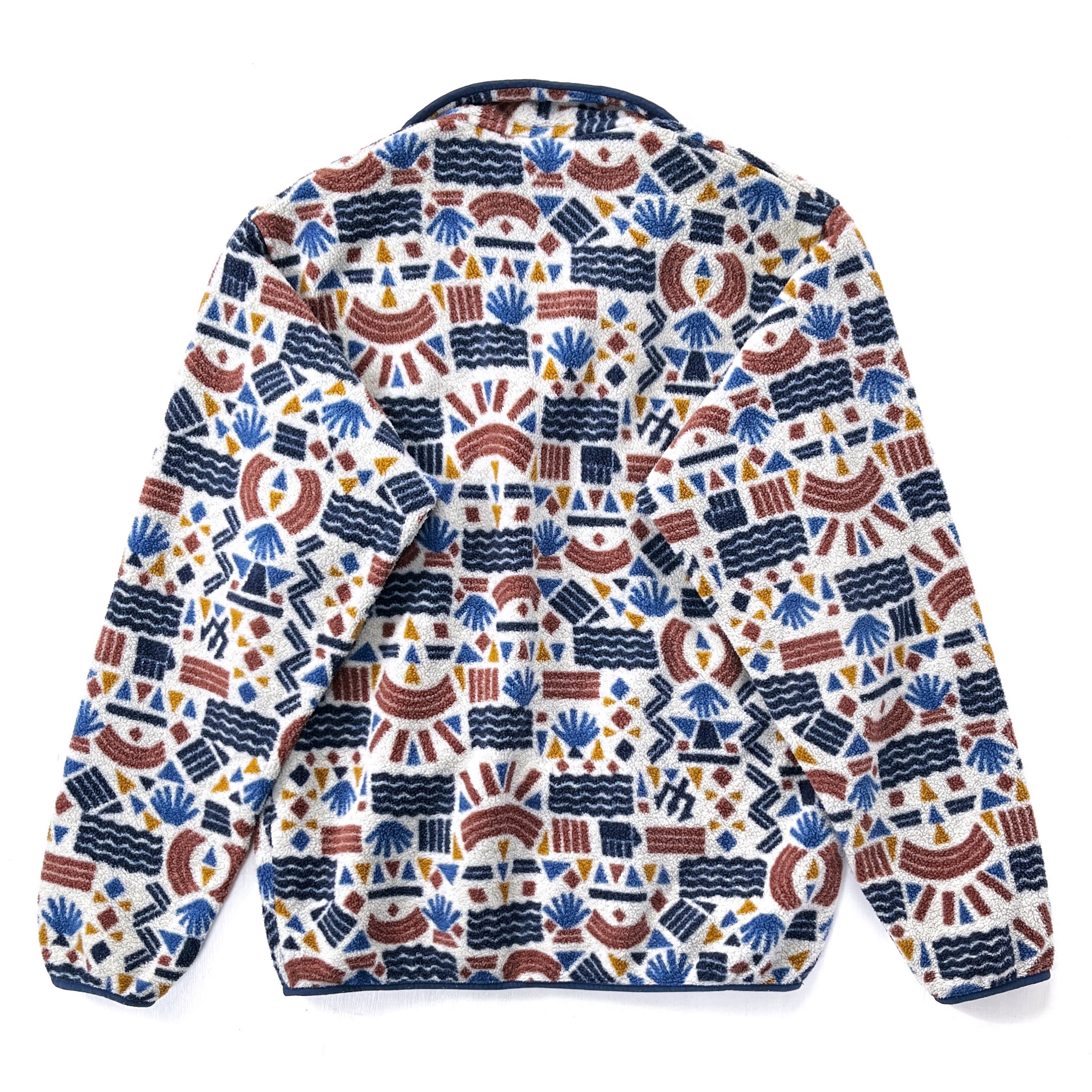 2019 Patagonia Printed Synchilla Snap-T, Protected Peaks: Multi Big (S)