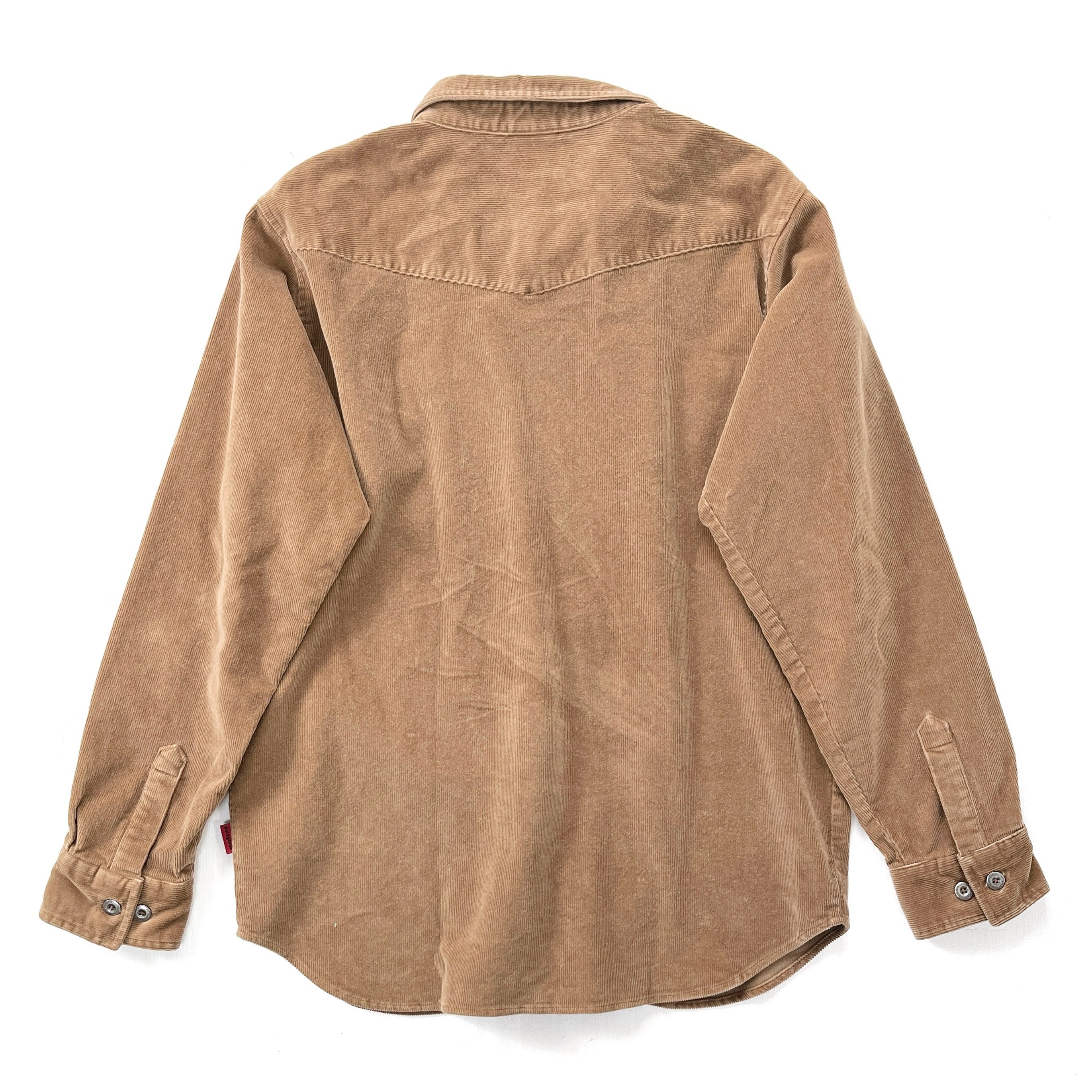 2006 Patagonia Mens Western Cotton Corduroy Shirt Jacket, Light Brown (M)