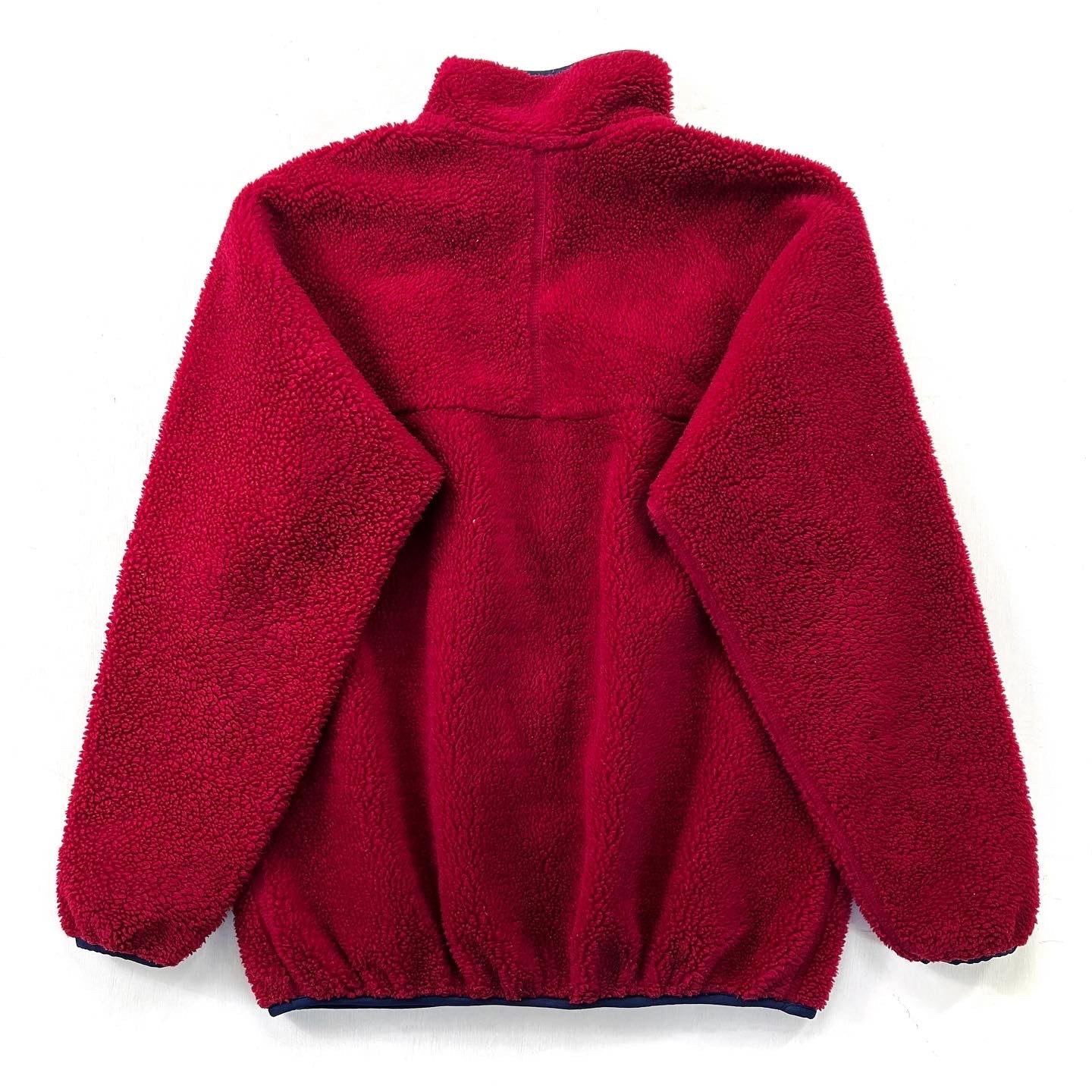 1997 Patagonia Made In The U.S.A. Retro Pile Cardigan, Cranberry (L)