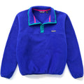 1988 Patagonia Made In The U.S.A. Synchilla Snap-T, Electric Blue & Surf (M)