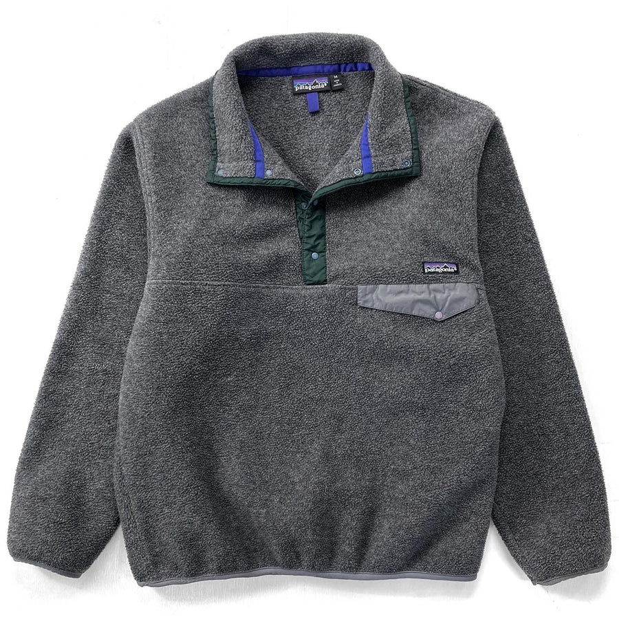 1992 Patagonia Synchilla Snap-T Pullover, Charcoal & Hunter (M)