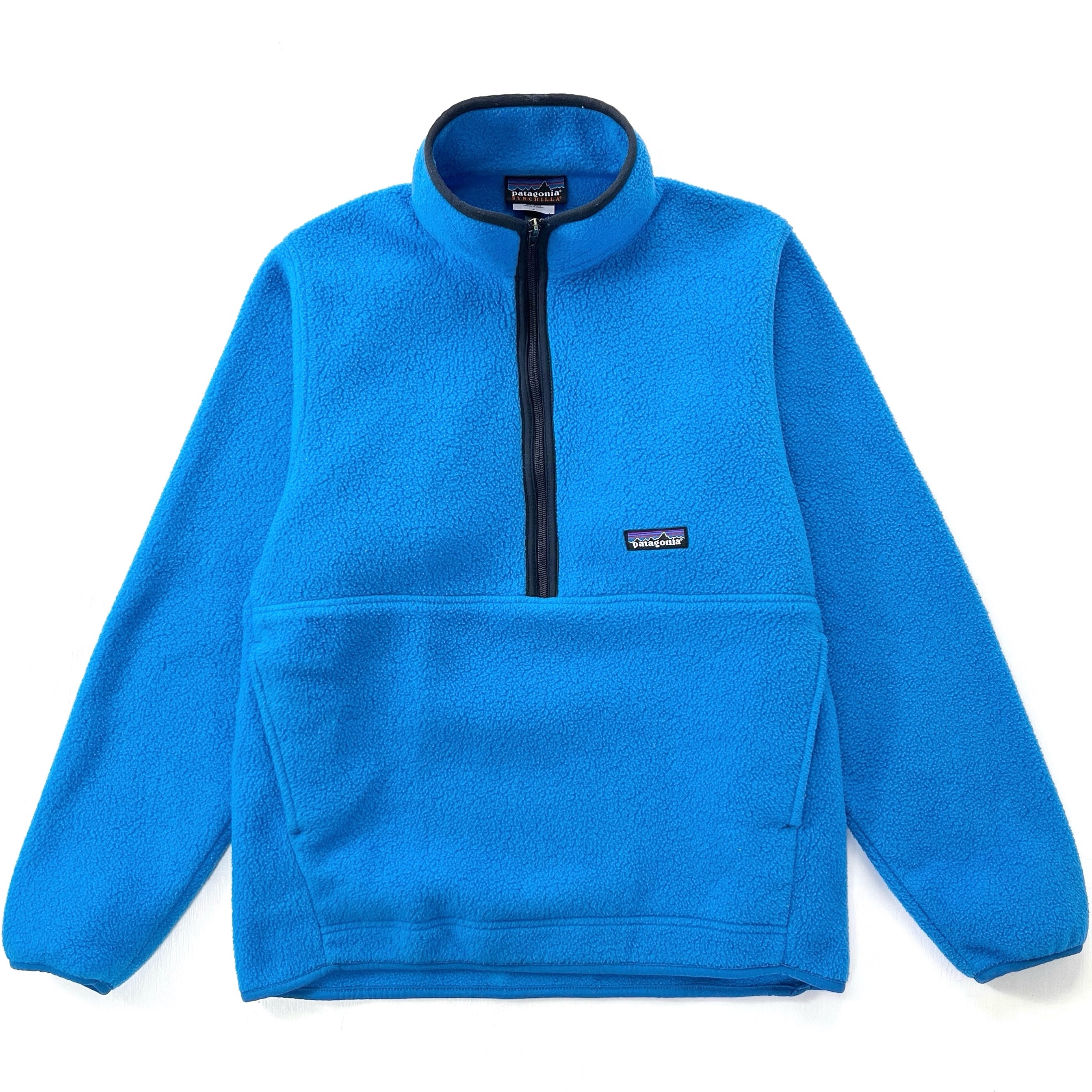 2003 Patagonia Synchilla Marsupial Fleece Pullover, Bright Blue (S)