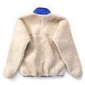 1989 Patagonia Retro Pile Cardigan, Natural & French Red (S/M)