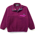 1994 Patagonia Synchilla Snap-T Fleece Pullover, Plum & Carbon (L)