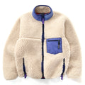 1988 Patagonia First Edition Classic Retro Pile Cardigan, Natural (S/M)