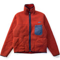 1984 Patagonia Made In The U.S.A. Pile Cardigan, Rust & Navy (M)