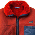 1984 Patagonia Made In The U.S.A. Pile Cardigan, Rust & Navy (M)