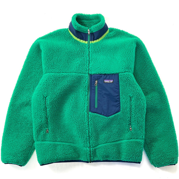 2011 Patagonia Classic Retro-X Fleece Jacket, Ginkgo Green & Navy (M)