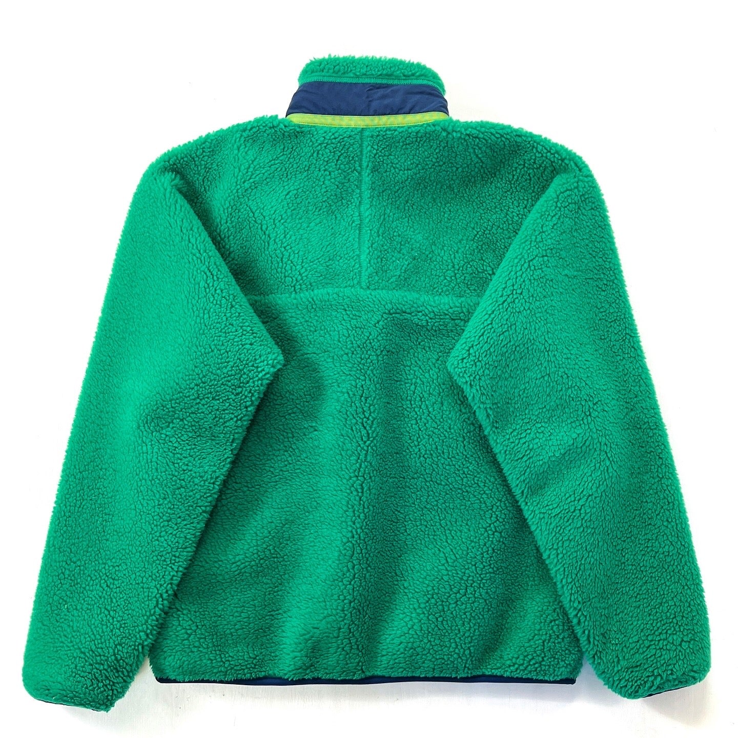 2011 Patagonia Classic Retro-X Fleece Jacket, Ginkgo Green & Classic Navy (M)