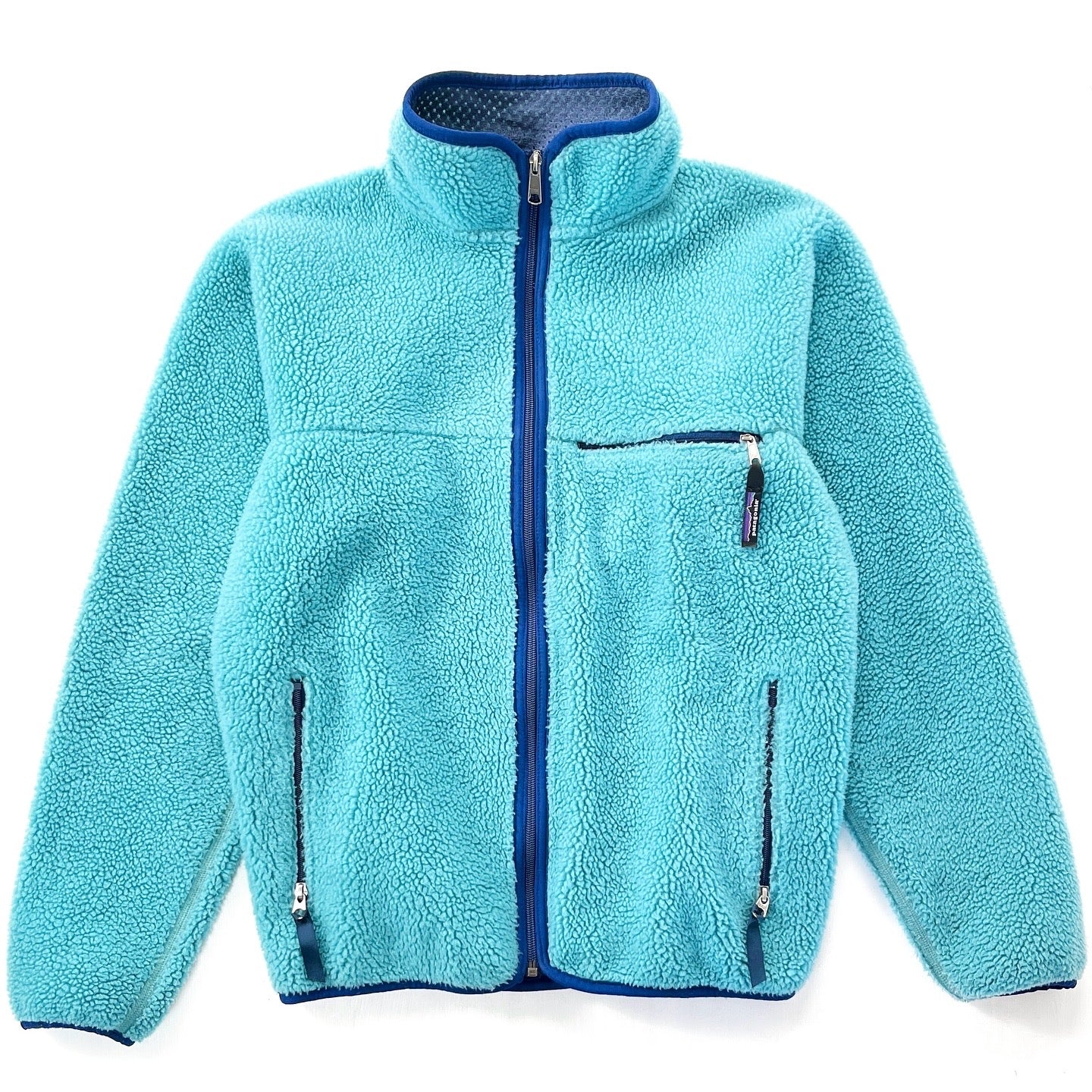 1994 Patagonia Made In The U.S.A. Retro Pile Cardigan, Sea Green (M)