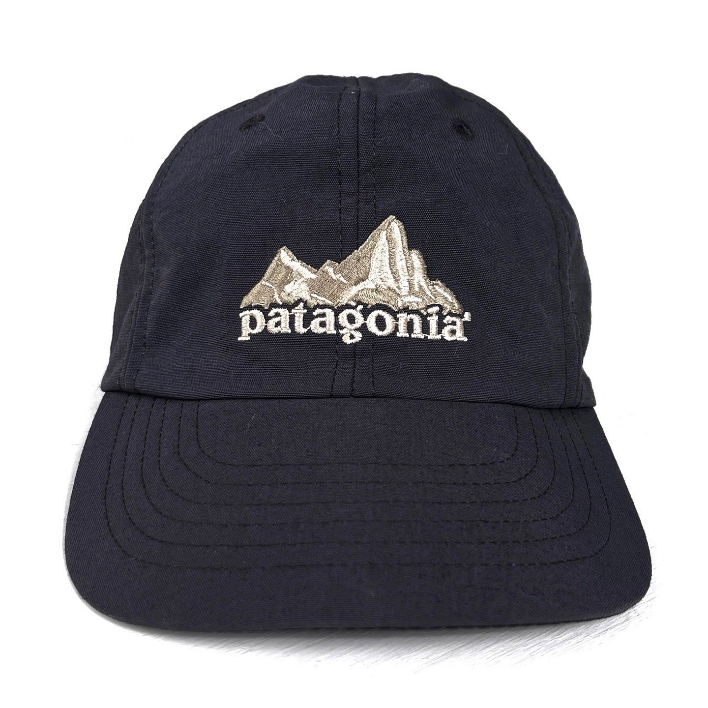 1997 Patagonia Made In The U.S.A. Fitz Roy Embroidered Nylon Cap, Night Sky (M)