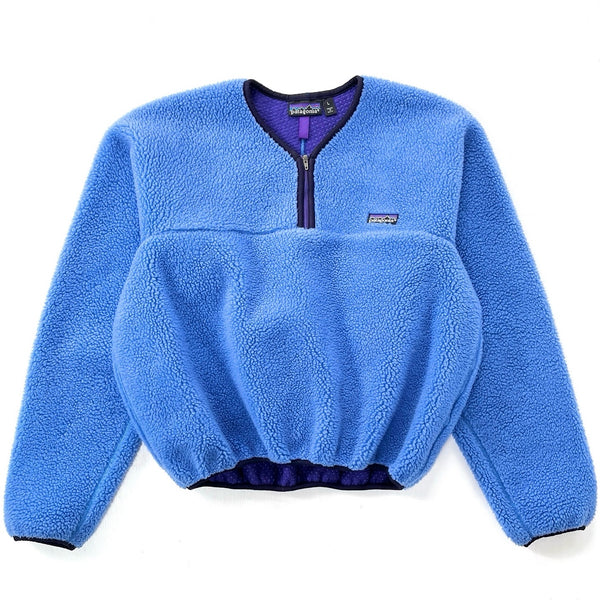 1991 Patagonia Made In The U.S.A. Retro Pile Paddling Pullover, Sapphire (M)