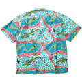 1990 Patagonia Made In The U.S.A. Mens A/C Cotton Print Shirt, Crocodile (S/M)