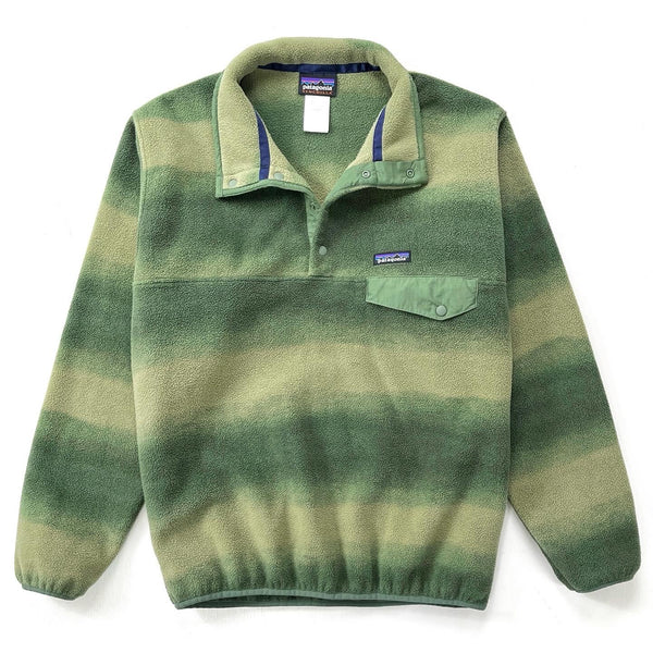 2015 Patagonia Printed Synchilla Snap-T, Hand Dipped: Green (M)