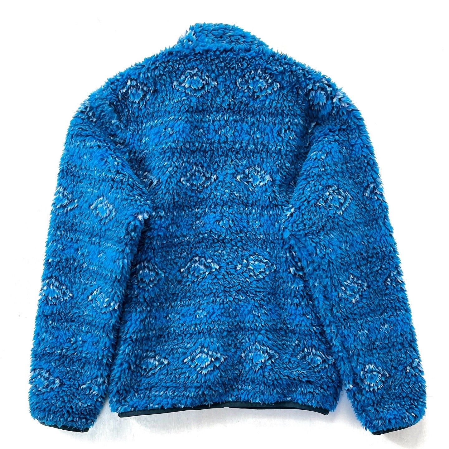 2012 Patagonia Classic Retro-X Deep Pile Cardigan, Choolie: Bandana Blue (XS)