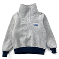 1982 Patagonia Bunting Half-Zip Fleece Sweater, Grey & Navy (S/M)