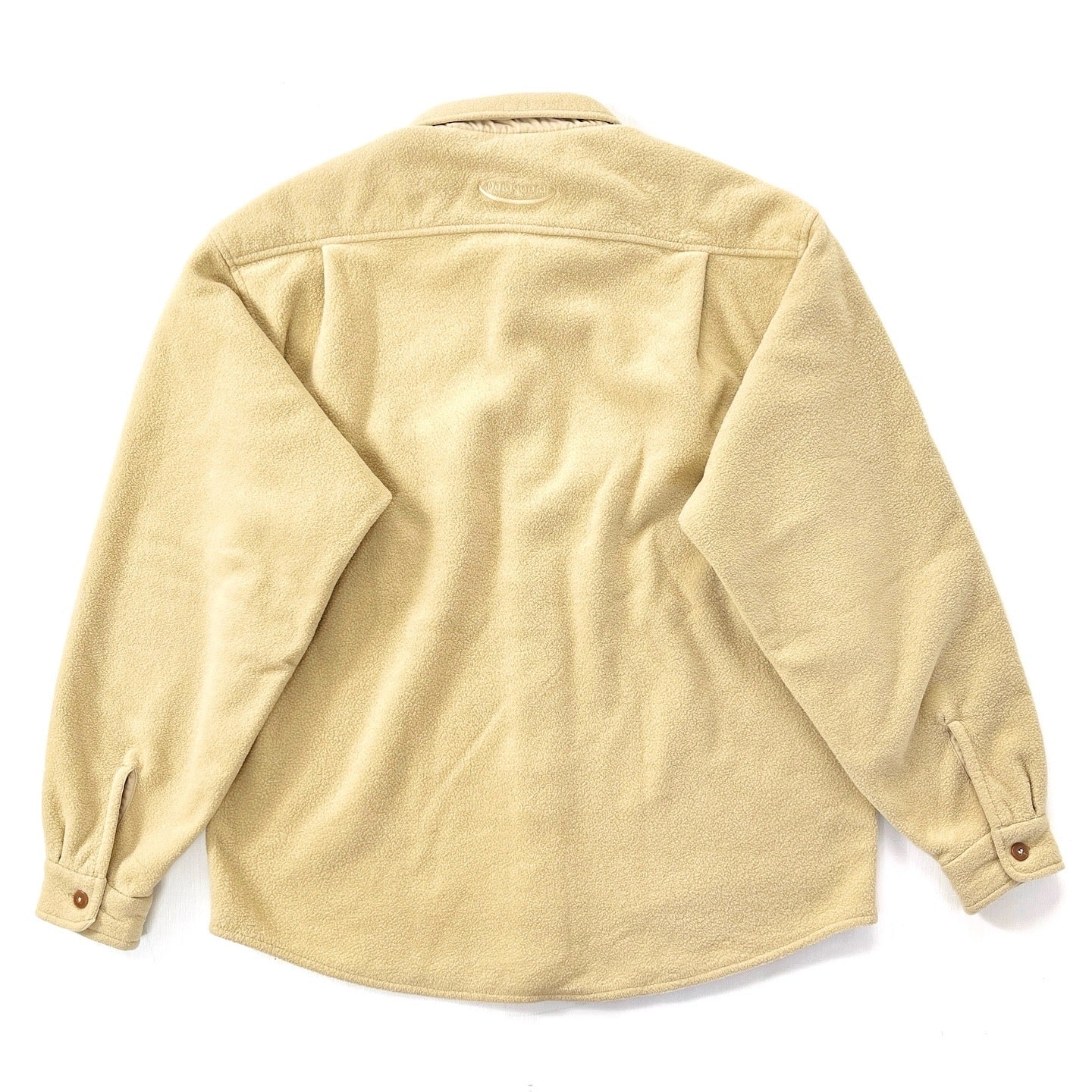 1996 Patagonia Made In The U.S.A. Synchilla Fleece Shearling Overshirt, Maize (M/L)