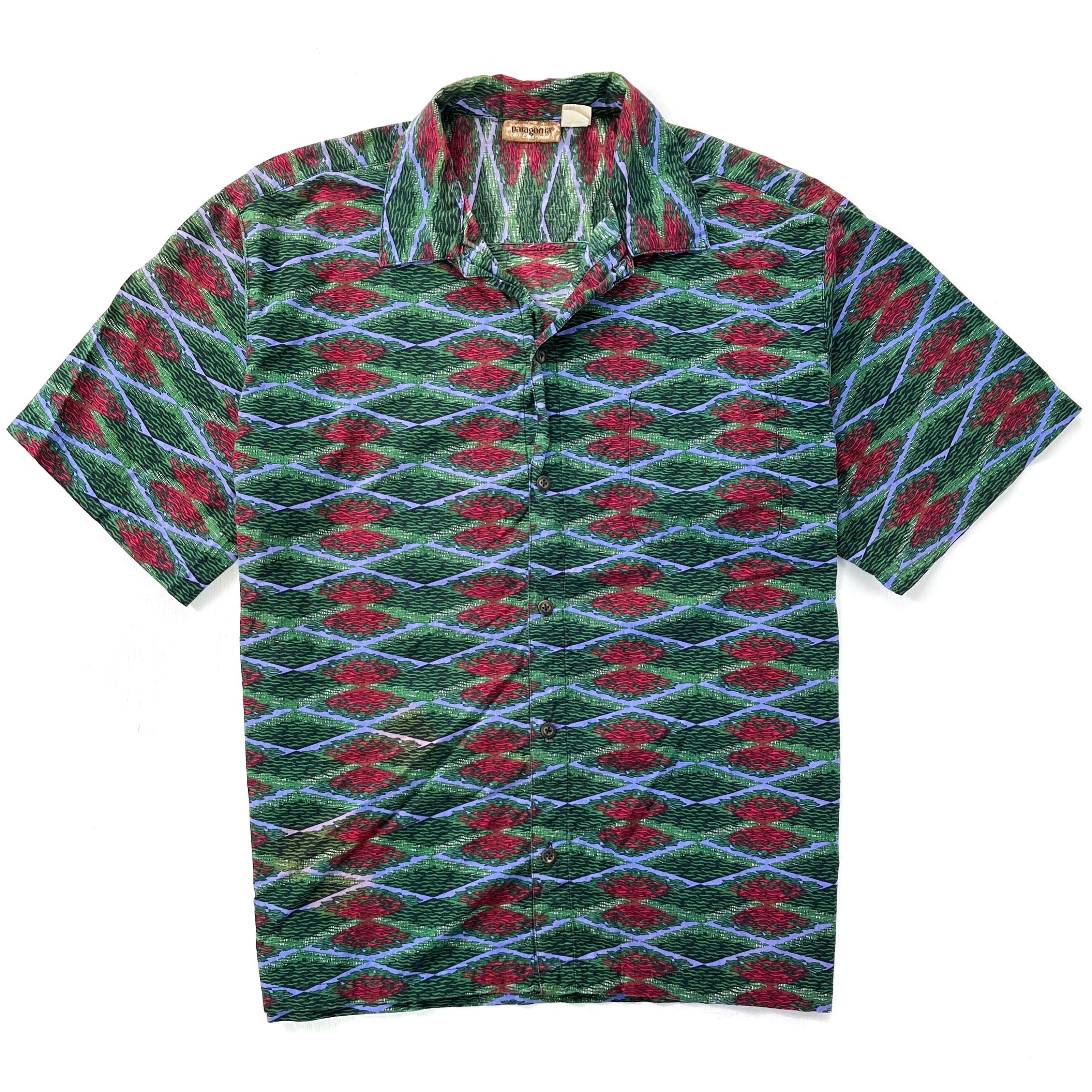 1993 Patagonia Mens Limited Edition Air Conditioned Cotton Print Shirt (M/L)