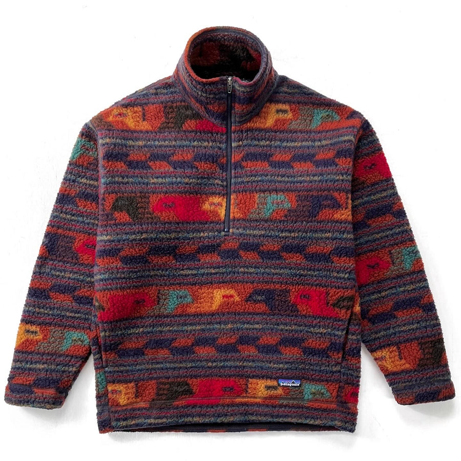 1996 Patagonia Printed Synchilla Shearling Sweater, Anatolia (S)