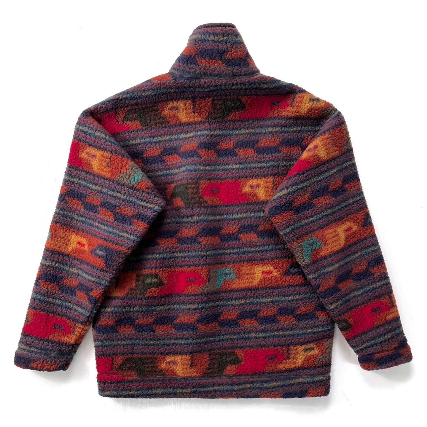 1996 Patagonia Printed Synchilla Shearling Sweater, Anatolia (S)