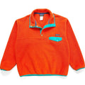 2011 Patagonia Synchilla Snap-T Fleece Pullover, Orange & Aqua (XL)