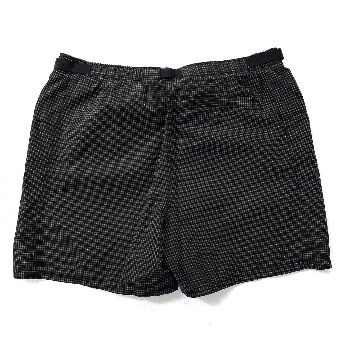 1997 Patagonia 4” Ripstop Nylon River Shorts, Gridstop: Black (L)