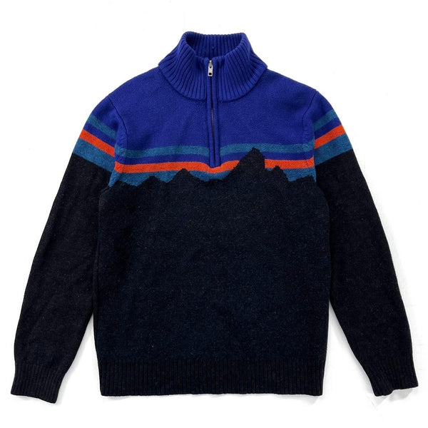 2016 Patagonia Half-Zip Merino Wool Sweater, Fitz Roy Print (XS)