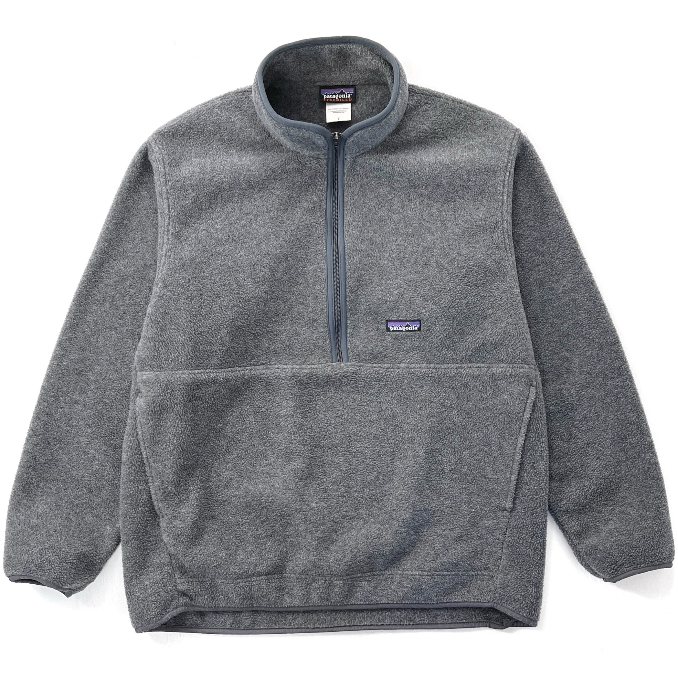 2005 Patagonia Synchilla Marsupial Fleece Pullover, Charcoal Grey (L)