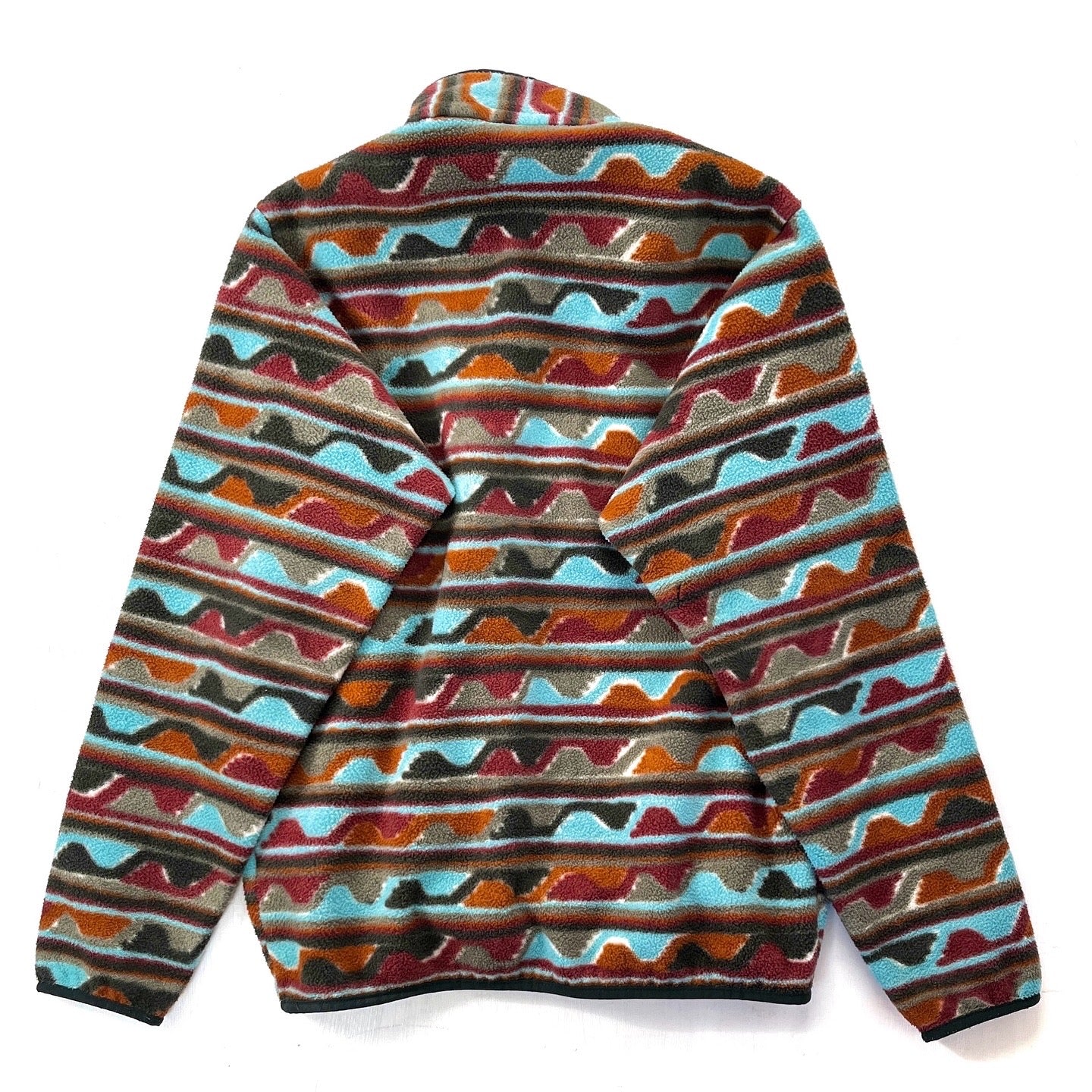 2016 Patagonia Printed Synchilla Snap-T, Delta: Cinder Red (M)