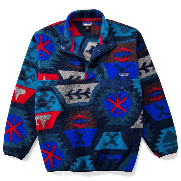 2015 Patagonia Printed Synchilla Snap-T, Cave: Underwater (M)