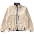 1999 Patagonia Made In The U.S.A. Retro Pile Cardigan, Natural & Dark Ash (XL)