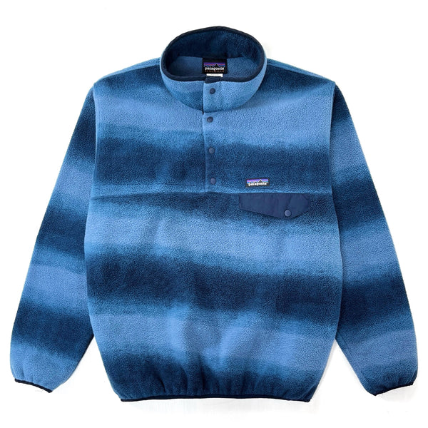 2015 Patagonia Printed Synchilla Snap-T, Hand Dipped: Navy Blue (M)