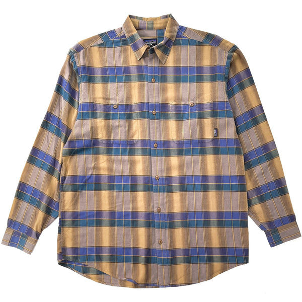 1995 Patagonia Made In Portugal Lightweight Cotton Flannel Shirt (M)