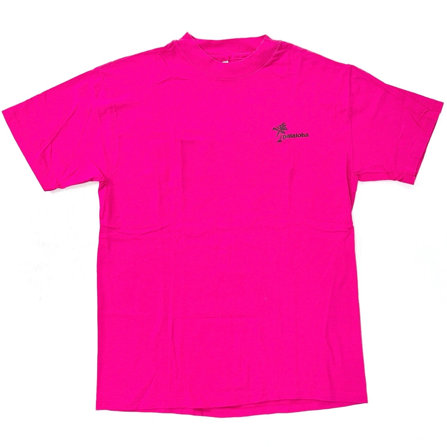 1980s Patagonia Hanes Beefy-T Single Stitch Original Pataloha T-Shirt, Pink (XS/S)