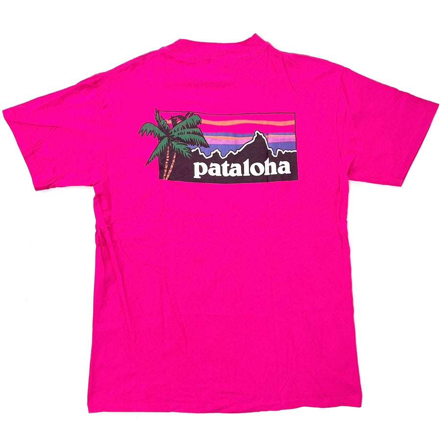 1980s Patagonia Hanes Beefy-T Single Stitch Original Pataloha T-Shirt, Pink (XS/S)