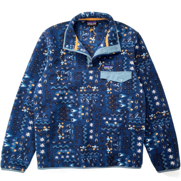 2022 Patagonia Printed Synchilla Snap-T, Wandering Woods: Tidepool Blue (M)