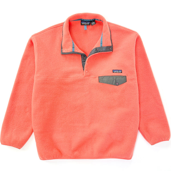 1998 Patagonia Synchilla Snap-T Fleece Pullover, Wild Coral (L)