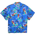 1980s Chouinard Equipment Mens Rayon Hawaiian Shirt, Climbing Gear Print (XL)